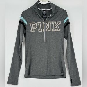 Victoria's Secret PINK Gray 1/4 Zip Pullover